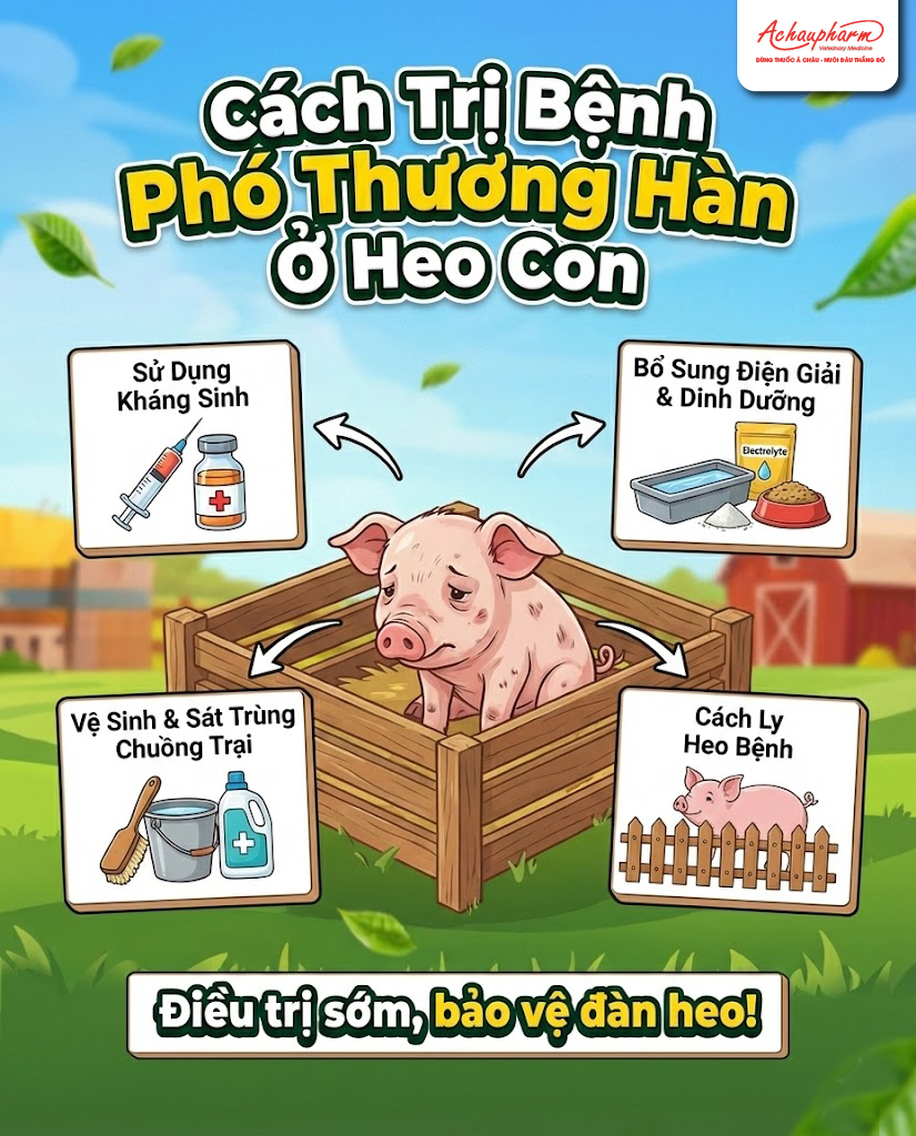 Cách Trị Bệnh Phó Thương Hàn Ở Heo Con: Quy Trình 2 Bước Chuẩn Chuyên Gia Bệnh Phó Thương Hàn Ở Heo Con