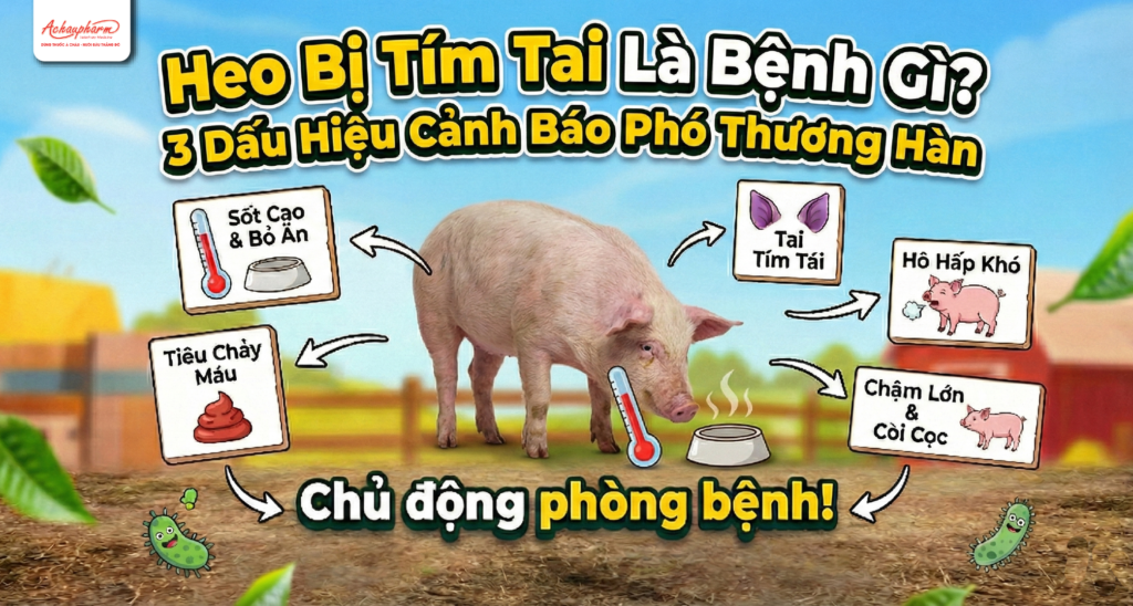 Heo bị tím tai là bệnh gì? 3 Dấu Hiệu Cảnh Báo Phó Thương Hàn Heo bị tím tai là bệnh gì
