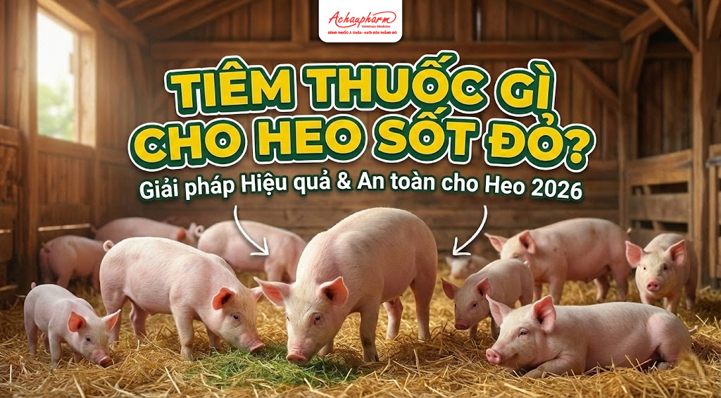 Heo Sốt Đỏ Tiêm Thuốc Gì? Top 3 Thuốc Hạ Sốt & Đặc Trị Hiệu Quả 2026 Heo Sốt Đỏ Tiêm Thuốc Gì?