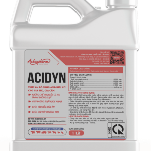 ACIDYN - Bổ sung axit hữu cơ giúp giảm mùi hôi chuồng trại, hỗ trợ tiêu hóa cho heo, trâu, bò, dê, cừu, gia cầm