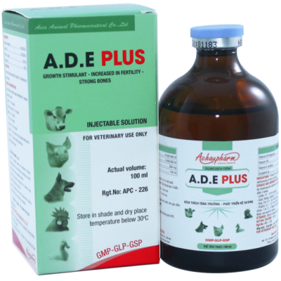 ADE VITARAL 1L – Bổ sung vitamin A, D3, E giúp tăng sức đề kháng, hỗ trợ sinh trưởng, sinh sản cho gia súc, gia cầm