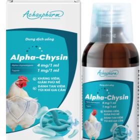 ALPHA CHYSIN 1L – Kháng viêm, giảm phù nề, đánh tan viêm túi khí ở gia cầm, dùng cho gia súc, gia cầm