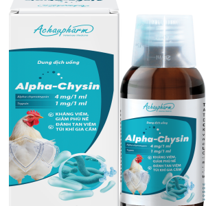 ALPHA-CHYSIN 100ML - Kháng viêm, giảm phù nề, đánh tan viêm túi khí gia cầm