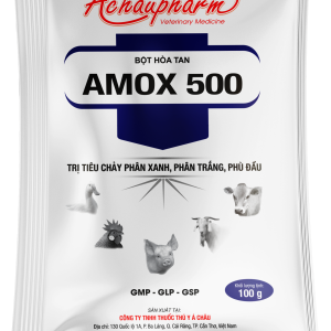 AMOX 500 - Điều trị hen gà, khẹc vịt, suyễn lợn tiêu chảy phân xanh