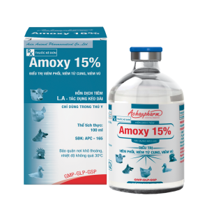 AMOXY 15% - Điều trị viêm phổi - viêm tử cung - viêm vú