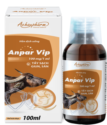 ANPAR VIP 100ML – Tẩy sạch giun, sán