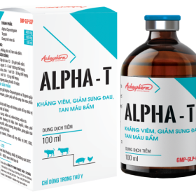 ALPHA T – Chống viêm và hỗ trợ điều trị bệnh đường hô hấp trên gia súc, gia cầm