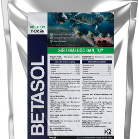 BETASOL – Bổ trợ gan, hỗ trợ giải độc gan tụy trên tôm cá, phòng và điều trị các trường hợp vàng gan, hoại tử gan