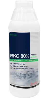 BKC 80% – Sát trùng nước ao nuôi, diệt khuẩn, nấm, nguyên sinh động vật