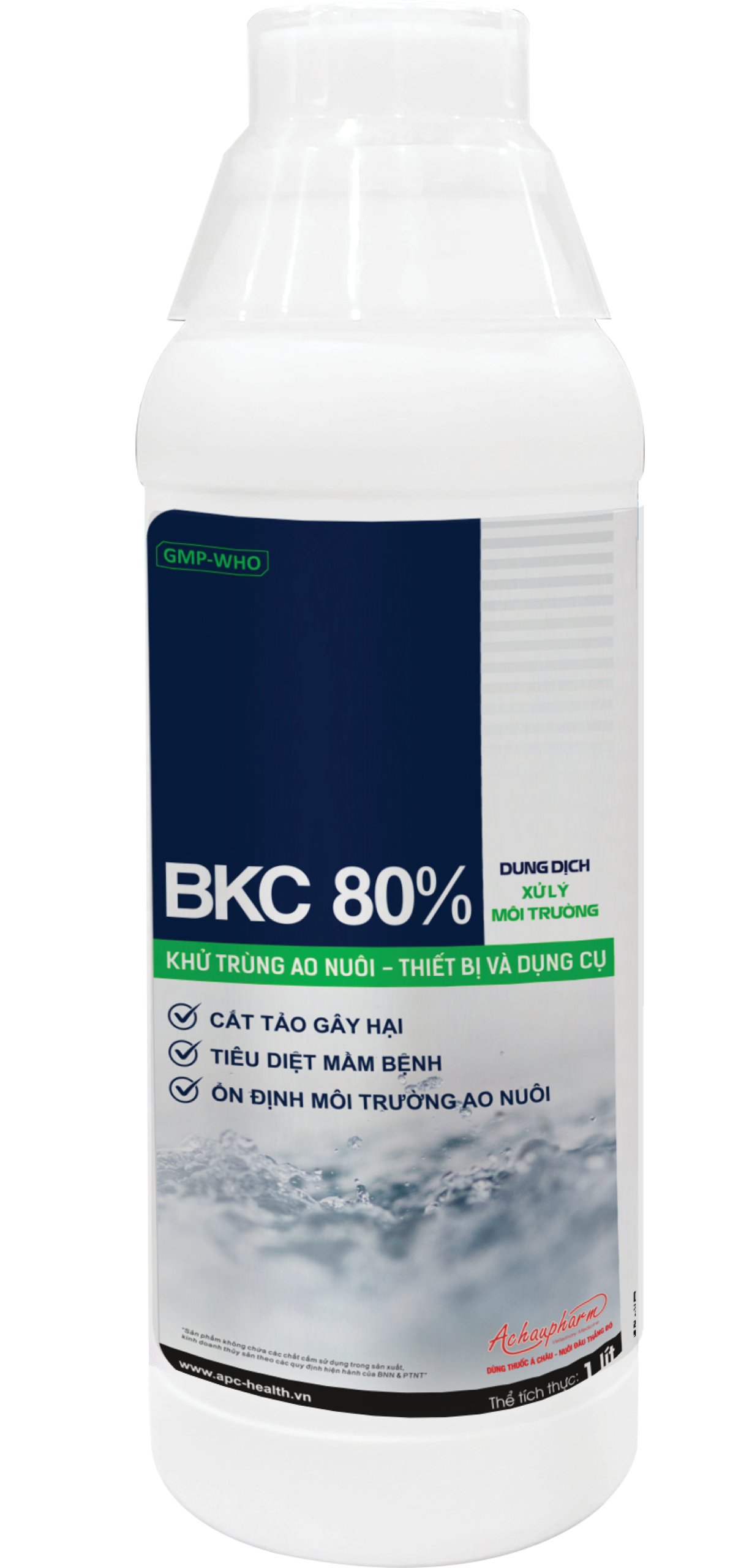 BKC 80% - Sát trùng nước ao nuôi, diệt khuẩn, nấm, nguyên sinh động vật