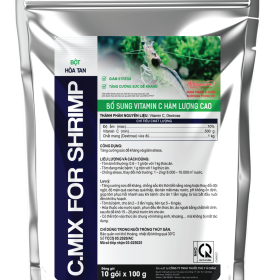 C.MIX FOR SHRIMP – Bổ sung vitamin, khoáng chất và acid amin cho tôm, giúp tôm phát triển nhanh, cứng vỏ, tăng sức