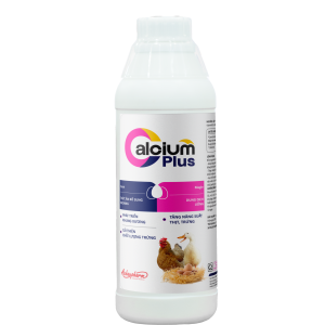CALCIUM PLUS 1L - Ngừa sốt sữa, bại liệt; tăng sản lượng và chất lượng sữa; tăng tỷ lệ ấp nở, độ dày vỏ trứng