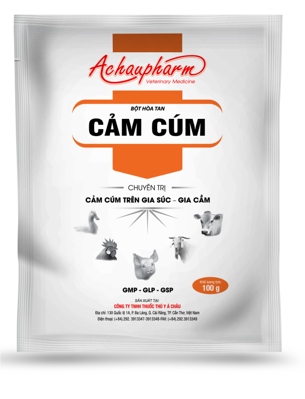CẢM CÚM 100 G - Chuyên trị cảm cúm trên gia súc, gia cầm