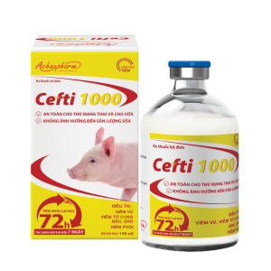 CEFTI 1000 100ML - Trị bệnh đường hô hấp an toàn cho bò sữa đang cho sữa