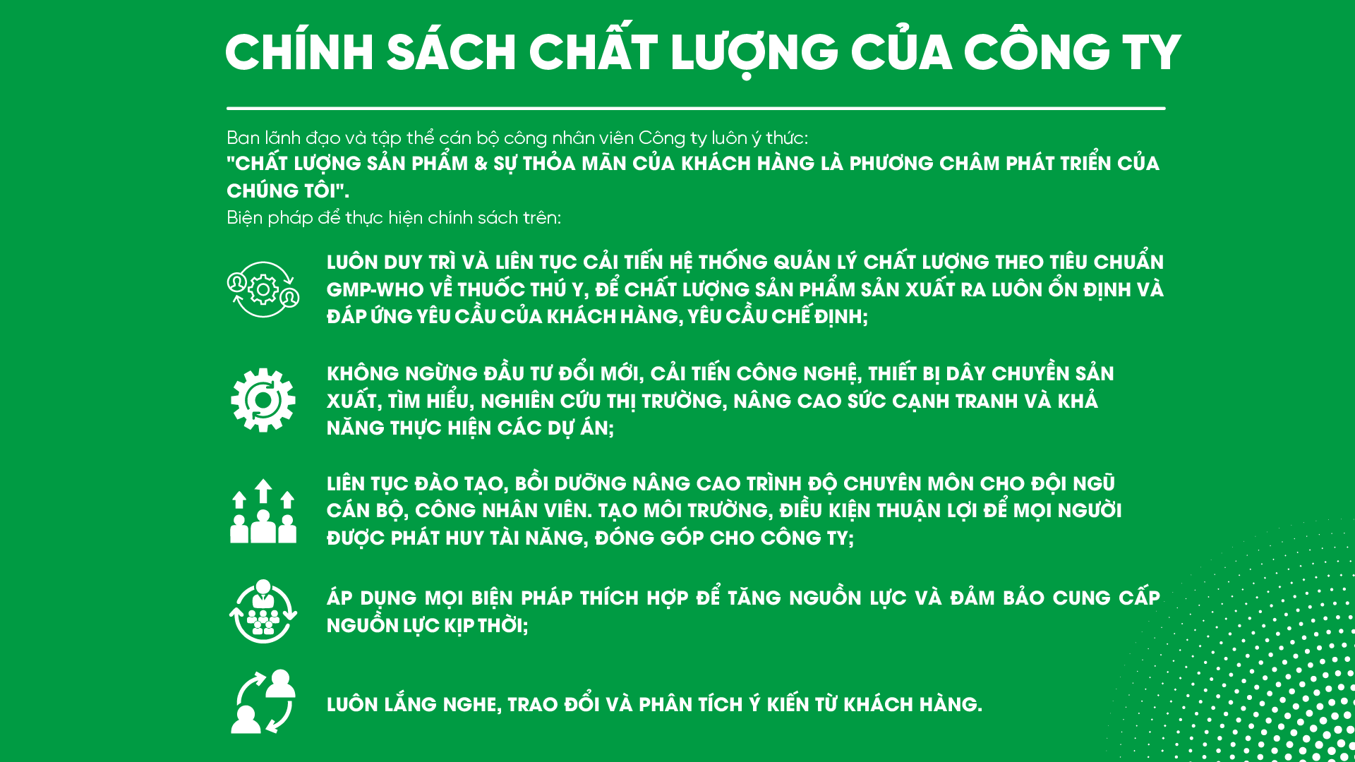 Chính sách chất lượng