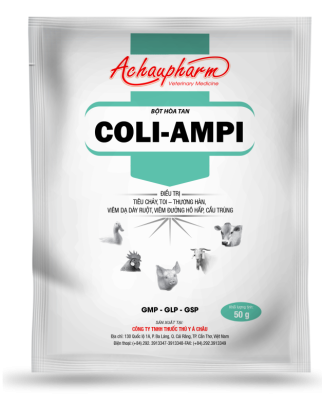 COLI AMPI – Điều trị tiêu chảy, toi, thương hàn, viêm dạ dày ruột, viêm đường hô hấp, cầu trùng trên gia súc, gia