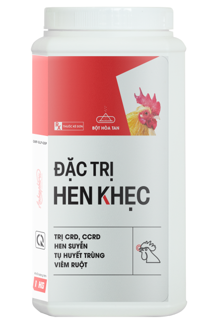 ĐẶC TRỊ HEN KHẸC - Trị CRD, CCRD, hen suyễn, tụ huyết trùng, viêm ruột, viêm phổi