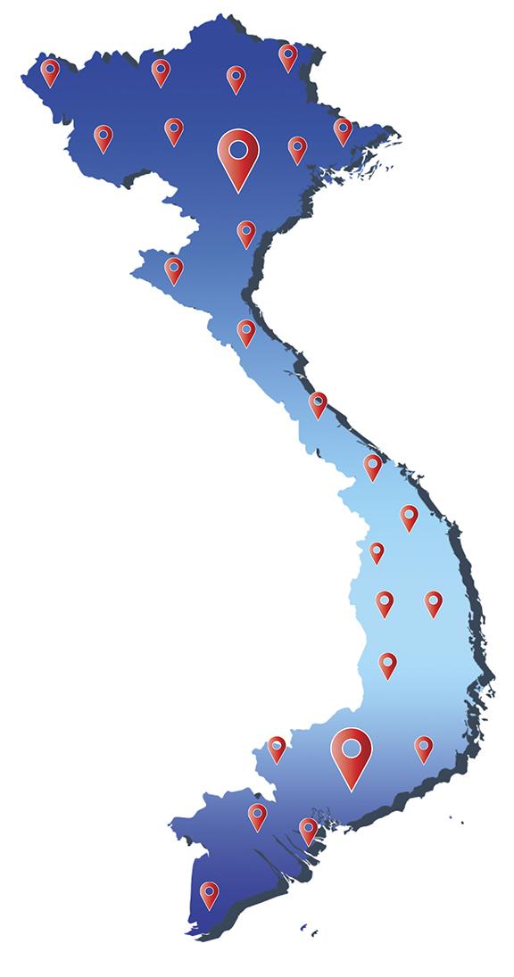 Đại lý rộng khắp Việt Nam