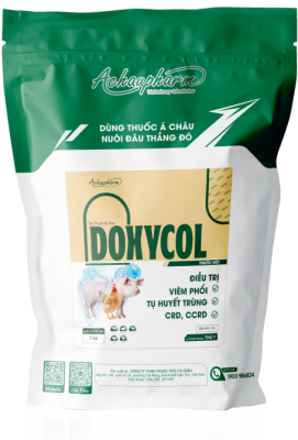 DOXYCOL 1 – Điều trị viêm phổi, tụ huyết trùng, crd, ccrd điều trị thương hàn, e.coli, bại huyết trên vịt điều trị