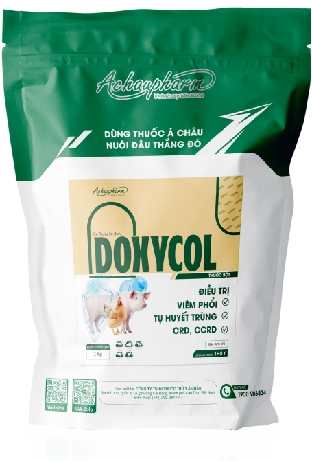 DOXYCOL 1 - Điều trị viêm phổi, tụ huyết trùng, crd, ccrd điều trị thương hàn, e.coli, bại huyết trên vịt điều trị