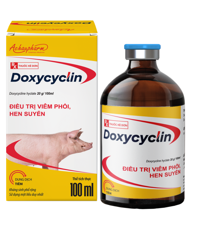 DOXYCYCLIN - ĐIỀU TRỊ VIÊM PHỔI, HEN SUYỄN ĐIỀU TRỊ HIỆU QUẢ - Ho, Suyễn Kéo Dài - Viêm Phổi, Tụ Huyết Trùng