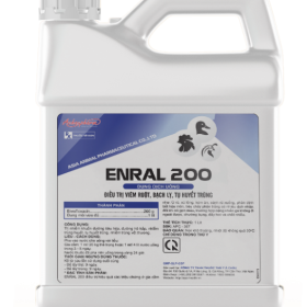 ENRAL 200 100ML – Điều trị viêm ruột, bạch lỵ, tụ huyết trùng trên gia cầm