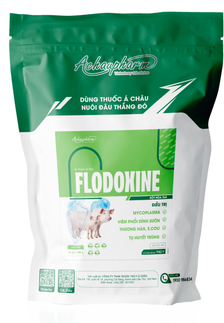 FLODOXINE - Điều trị thương hàn, e.coli, bại huyết trên vịt điều trị viêm phổi, thương hàn, tụ huyết trùng điều