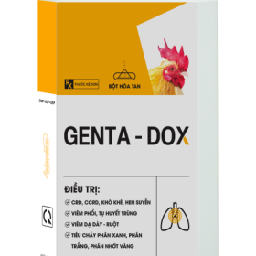 GENTA DOX – Điều trị: crd, ccrd, khò khè, hen suyễn viêm phổi, tụ huyết trùng viêm dạ dày – Ruột tiêu chảy phân