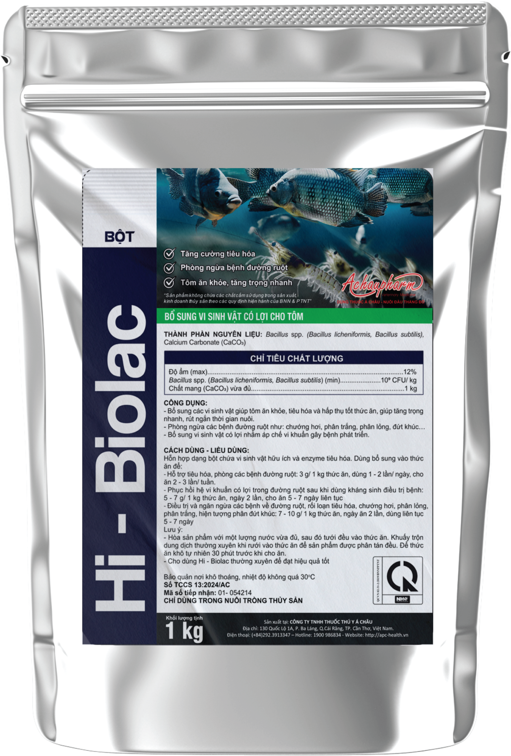 HI-BIOLAC - Chế phẩm vi sinh mật độ cao dùng xử lý nước ao nuôi, phân hủy chất thải, khống chế mầm bệnh, cải thiện