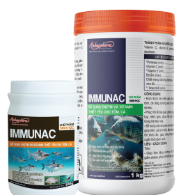 IMMUNAC – Kích thích hệ miễn dịch chủ động, tăng sức đề kháng, giảm stress, phục hồi tôm cá sau bệnh hoặc trong
