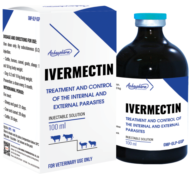 IVERMECTIN - Đặc trị nội, ngoại ký sinh trùng cho gia súc, chó, mèo