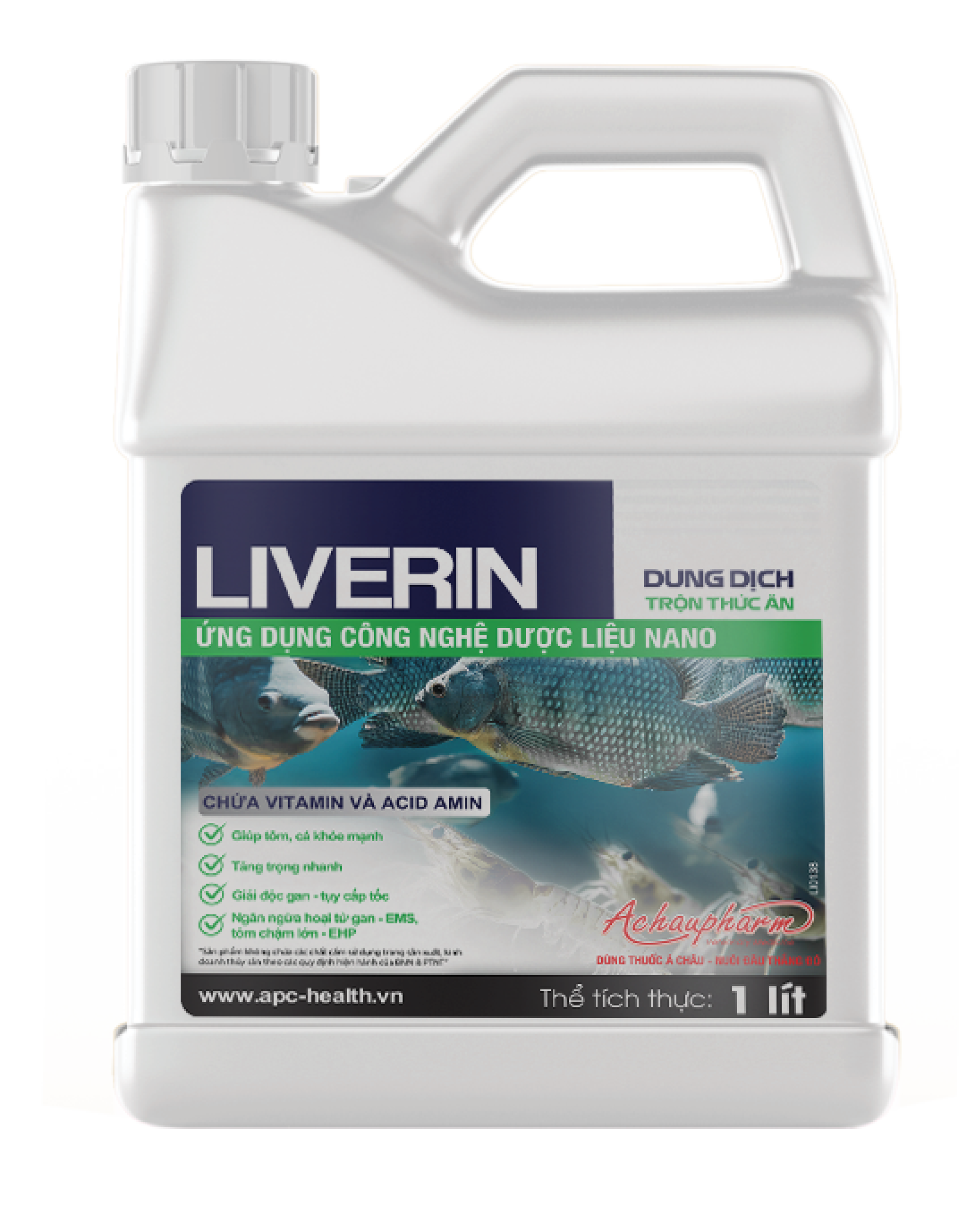 LIVERIN - Phục hồi chức năng gan tụy, giúp gan tôm khỏe đẹp đều màu