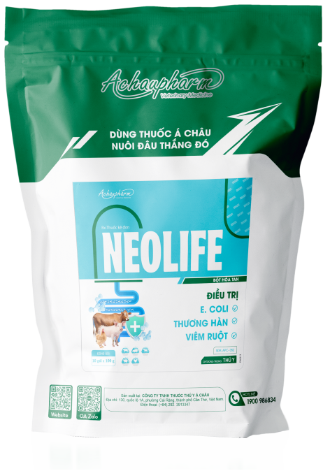 NEOLIFE - Điều trị viêm ruột – Tiêu chảy, thương hàn điều trị app. Trên heo, crd, ccrd điều trị mycoplasma, tiêu