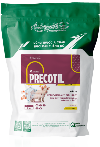 PRECOTIL - Điều trị APP trên heo, CRD, CCRD