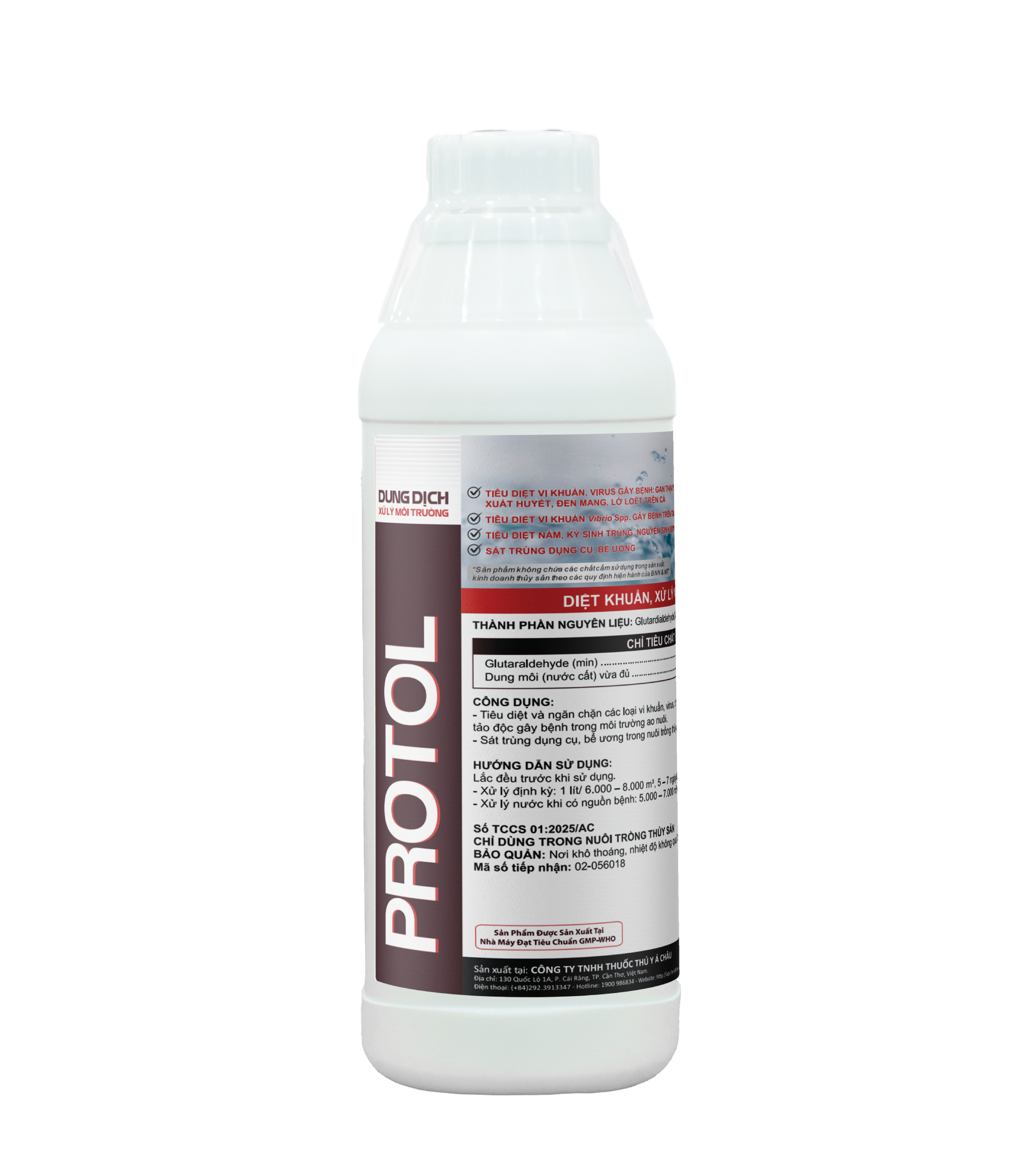 PROTOL - Xử lý và cải thiện chất lượng nước ao nuôi, khử độc tố (NH3, NO2, H2S), giúp môi trường ao luôn ổn định