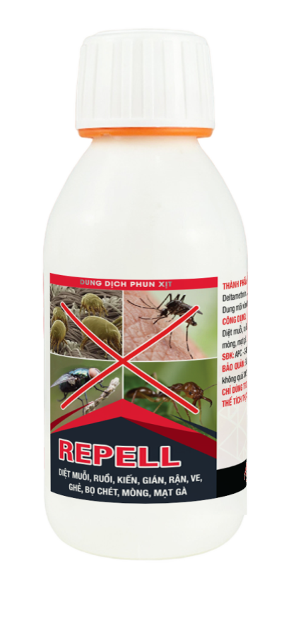 REPELL - Diệt muỗi, ruồi, ve, rận, ghẻ, bọ chét cho gia súc, gia cầm