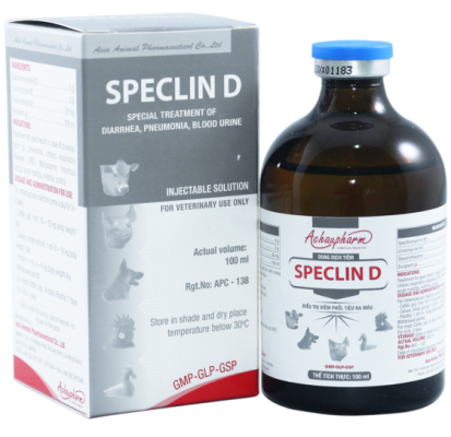 SPECLIN D – Điều trị viêm phổi, tiêu ra máu điều trị mycoplasma, tụ huyết trùng