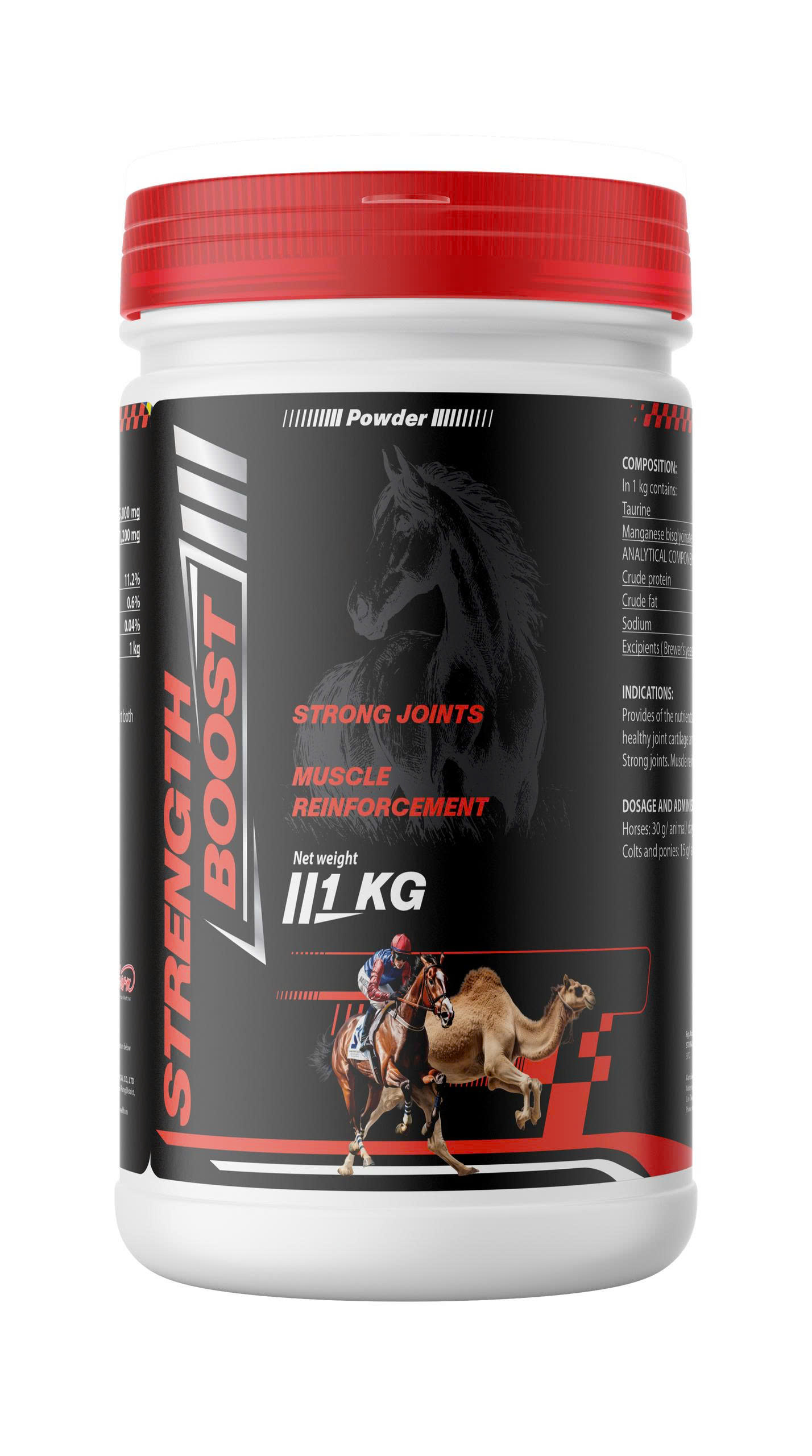 STRENGTH BOOST – Joint & Muscle Supplement for Horses – Strong Joints, Muscle Reinforcement