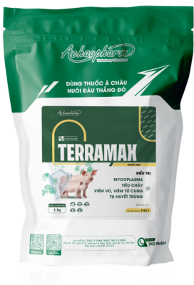 TERRAMAX – Điều trị Mycoplasma, tiêu chảy, viêm vú, viêm tử cung trên gia súc, gia cầm