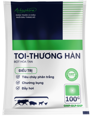 TOI THƯƠNG HÀN 100G – Trị Toi, thương hàn, tụ huyết trùng, viêm phổi trên gia súc, gia cầm