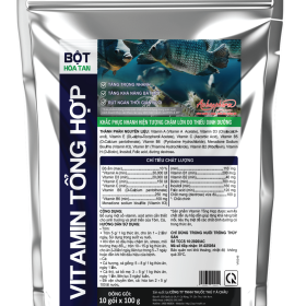 VITAMIN TỔNG HỢP – Bổ sung vitamin tổng hợp cho tôm cá, tăng trao đổi chất, tăng sức đề kháng, chống stress, giúp
