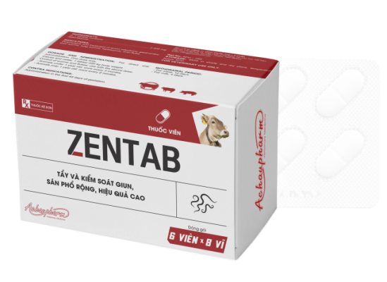 ZENTAB – Trị sán lá gan, sán dây, giun tròn