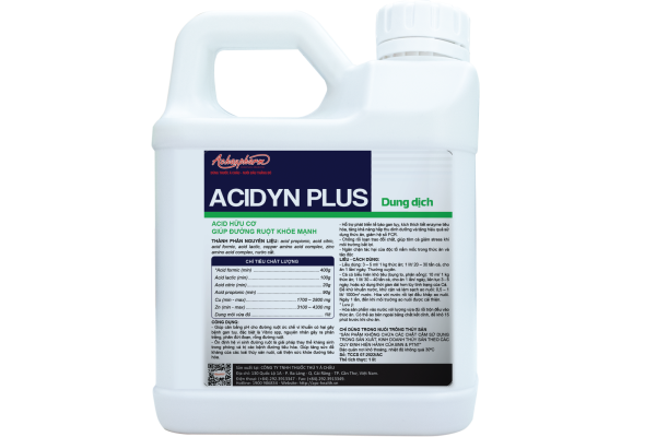 ACIDYN PLUS – Bổ sung axit hữu cơ giúp cân bằng pH đường ruột, ức chế vi khuẩn có hại, tăng khả năng tiêu hóa và