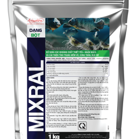 MIXRAL – Bổ sung hỗn hợp khoáng chất và vi lượng thiết yếu cho tôm cá, giúp lột xác đều, cứng vỏ, tăng trưởng