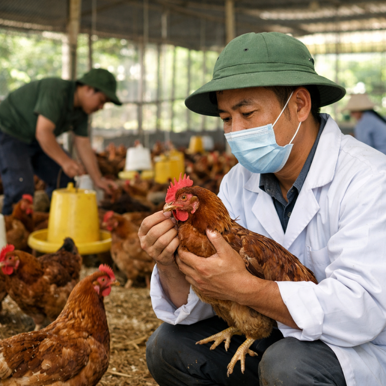 Phác đồ điều trị ký sinh trùng đường máu ở gà chuẩn 4 bước