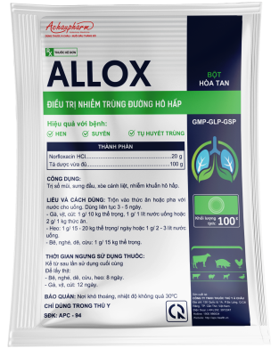 ALLOX 100G - Điều trị hen – suyễn – tụ huyết trùng