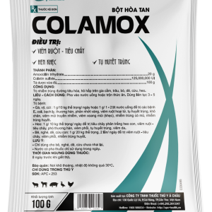 COLAMOX - Trị nhiễm trùng đường tiêu hóa, hô hấp trên gia cầm, trâu, bò, dê, cừu, heo