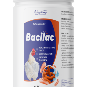 BACILAC - Kích thích tiêu hóa, khắc phục rối loạn tiêu hóa gây tiêu chảy, phân sống ở gia súc - gia cầm do thức ăn và nước uống